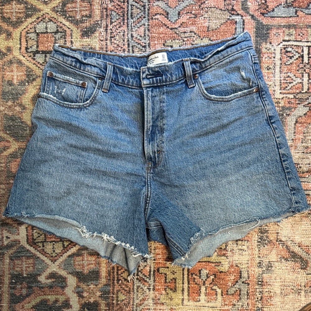 Abercrombie & Fitch Classic Blue Jean Shorts